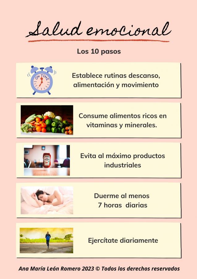 10 tips  para tu salud emocional. 